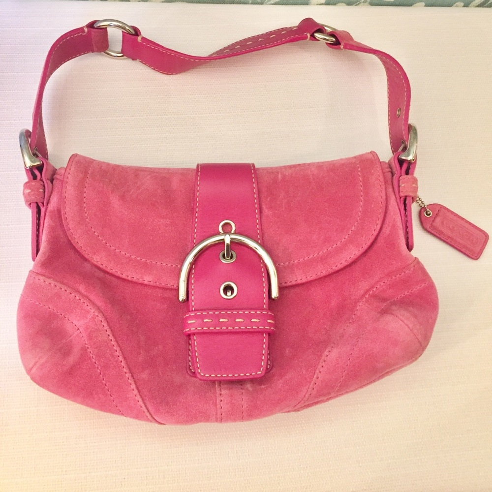 ❇️Authentic Coach Suede Leather Hobo